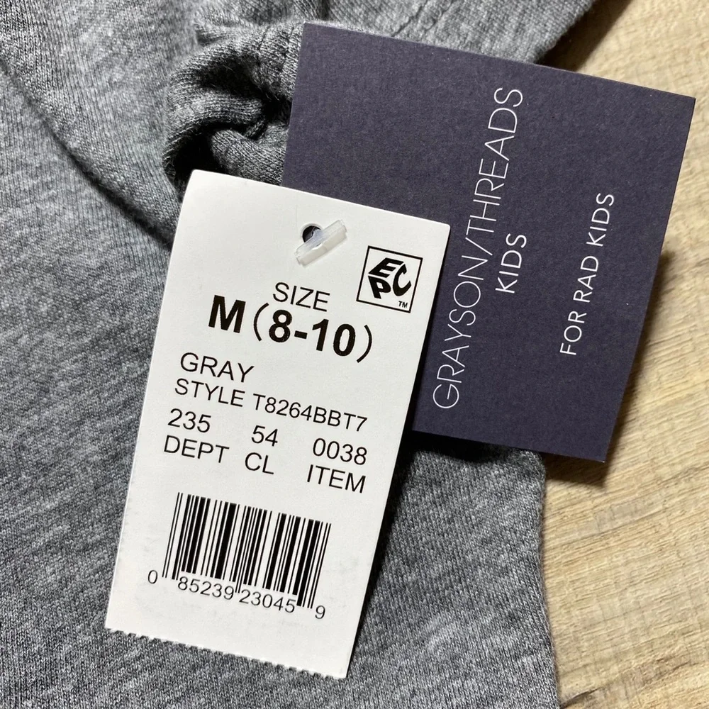 Grayson Threads Unisex Surf Division Santa Monica T-Shirt Size M (8-10)‎ Gray